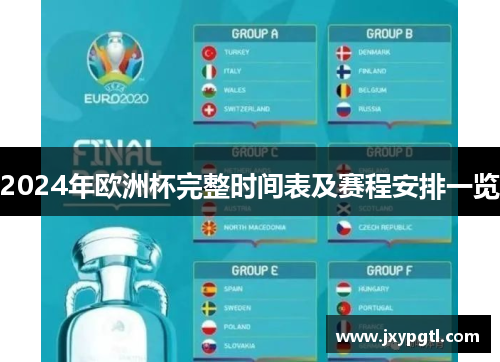 2024年欧洲杯完整时间表及赛程安排一览